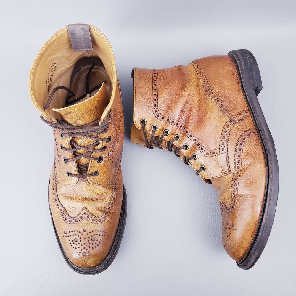 Orvis English Brogue Boots, Made in UK, Size 13 Brown